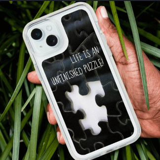 Single Missing Puzzle Piece Inspirational Quote iPhone 15 Plus Case