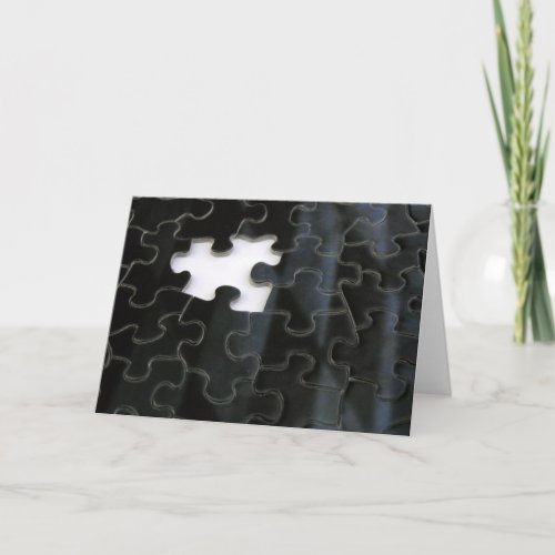 Single Missing Puzzle Piece Monochrome Photograph