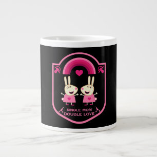 Single Mom Of Twins Giant Coffee Mug