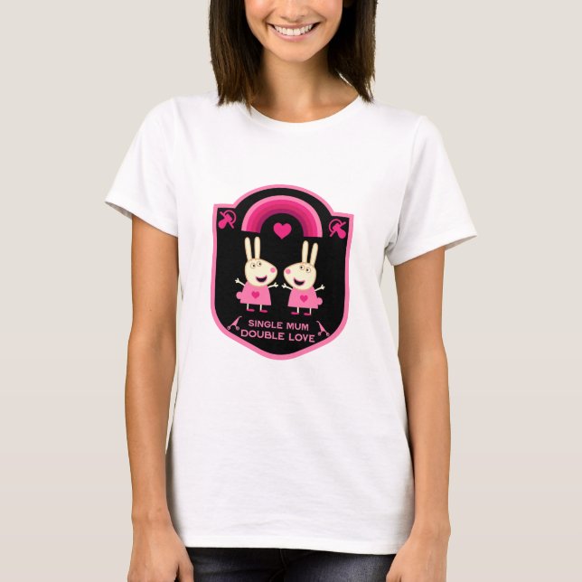 Single Mom Of Twins T-Shirt (Front)