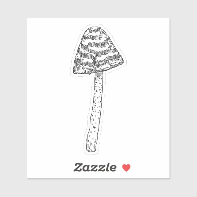 Single Mushroom Sticker (Sheet)