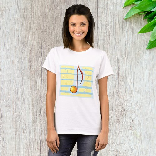Single Musical Note T_Shirt