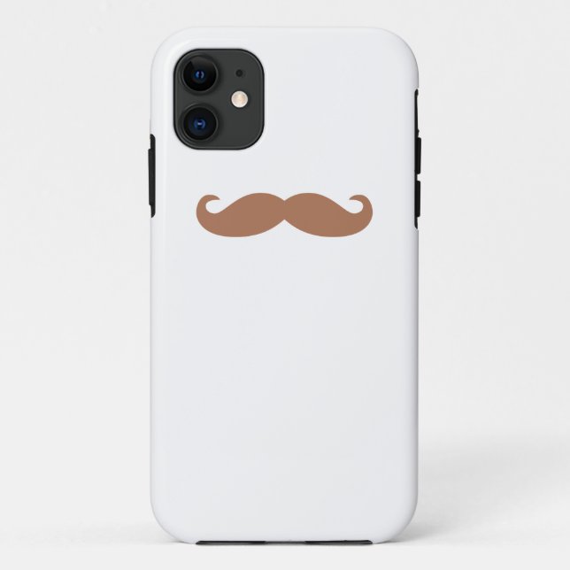 single mustache Case-Mate iPhone case (Back)
