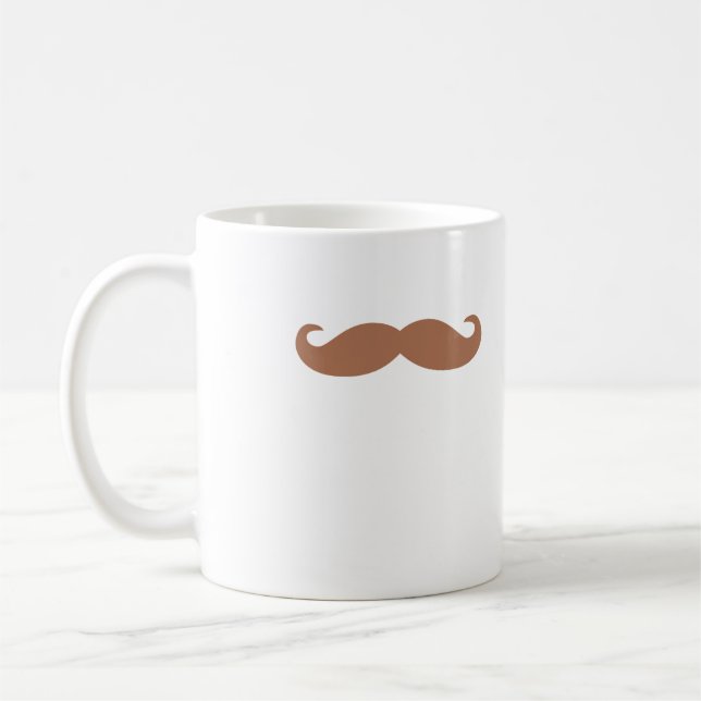 single mustache coffee mug (Left)