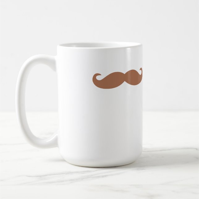 single mustache coffee mug (Left)