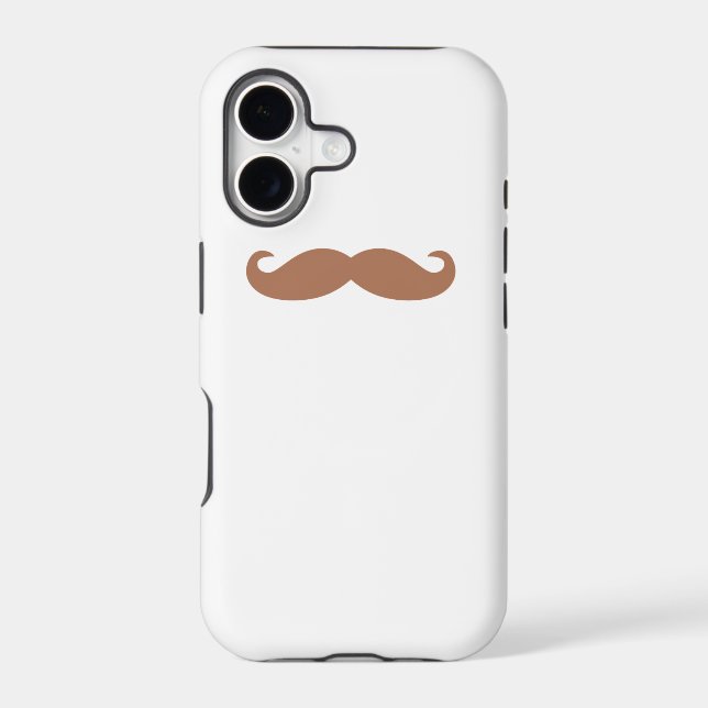single mustache iphone case (Back)