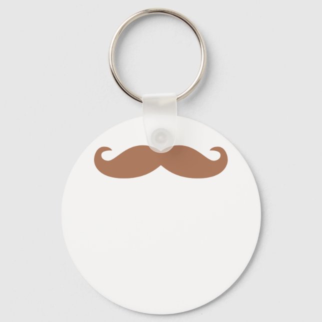single mustache keychain (Front)