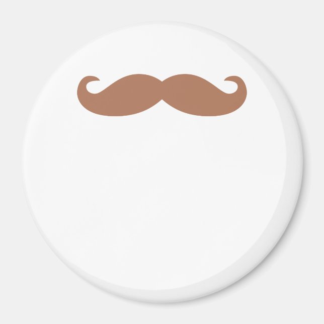 single mustache magnet (Front)