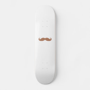 single mustache skateboard