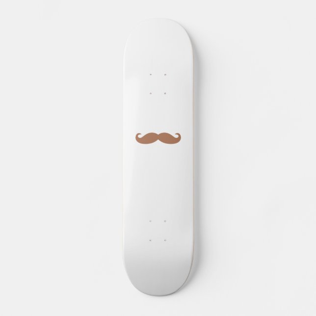 single mustache skateboard (Front)