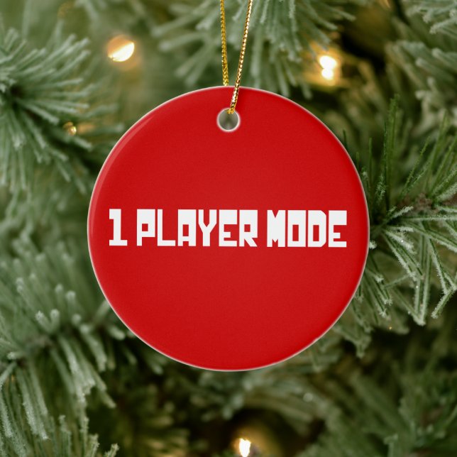 Single / One Player Mode Ceramic Ornament (Tree)