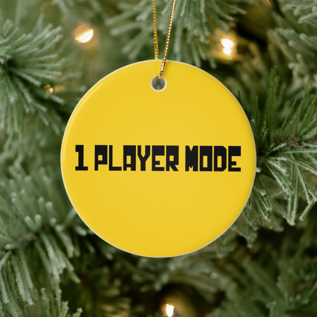 Single / One Player Mode Ceramic Ornament (Tree)