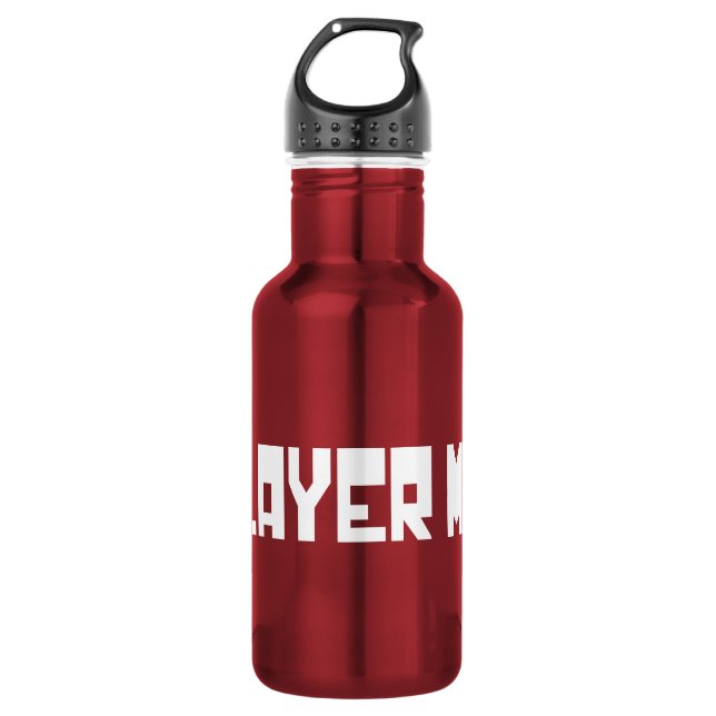Single / One Player Mode Stainless Steel Water Bottle (Front)