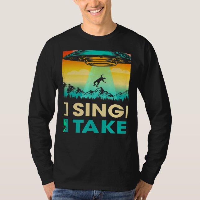 Single Or Taken  Alien UFO Valentine's Day Men Wom T-Shirt (Front)