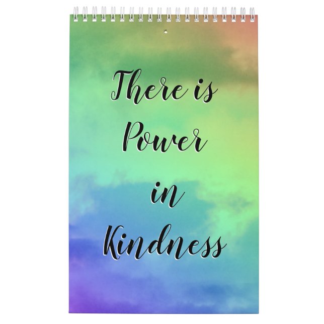 Single Page SmallCalendar, White positive calendar (Back)