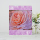 Single Peach Rose (Standing Front)