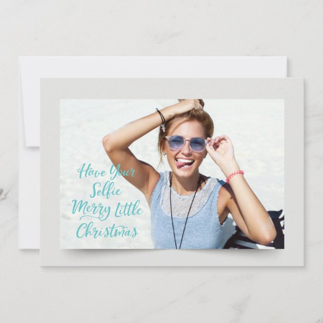 Single People Funny Holiday Greeting Card (Front)