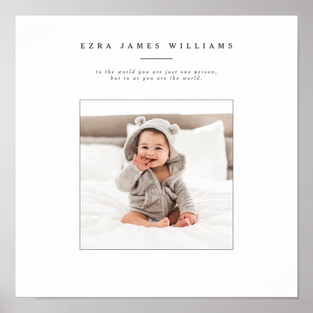 Single photo personalized print (Front)