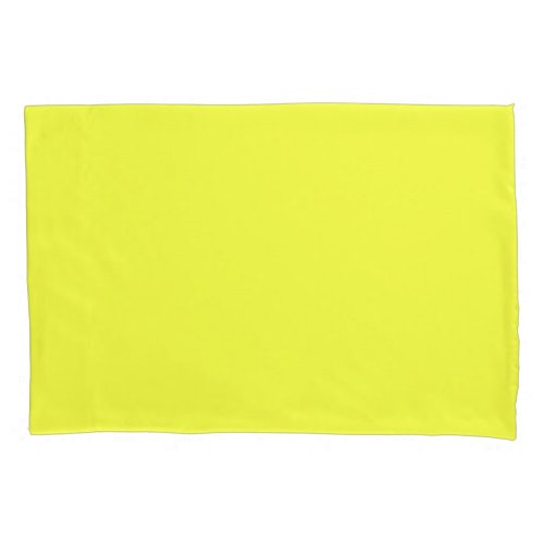 Single Pillowcase Standard Neon Yellow Pillow Case