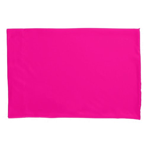 Single Pillowcase Standard Size Bright Pink Pillow Case
