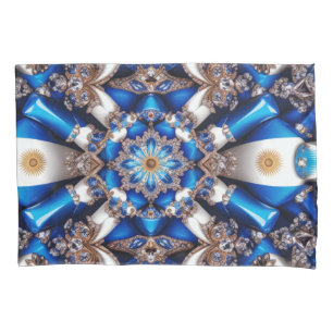 Single Pillowcase with Argentinian Colors