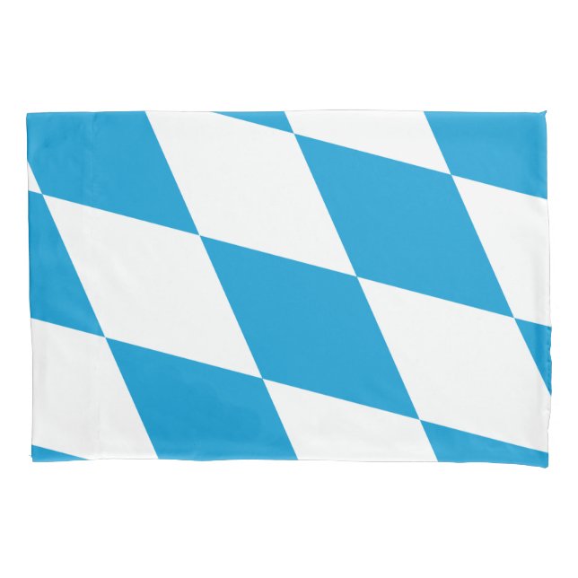 Single Pillowcase with flag of Bavaria, Germany (Front)