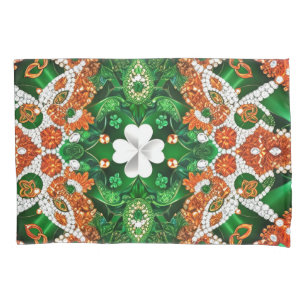Single Pillowcase with Irish Colors