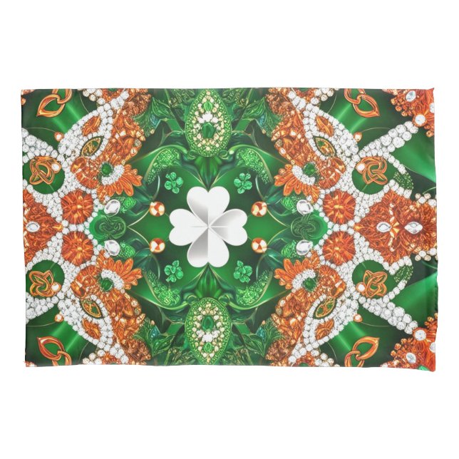 Single Pillowcase with Irish Colors (Front)