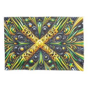 Single Pillowcase with Jamaican Colors