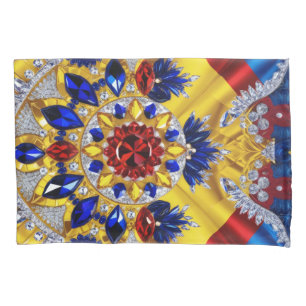 Single Pillowcase with Romanian Colors
