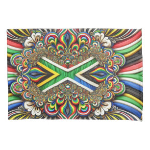 Single Pillowcase with South African Colors