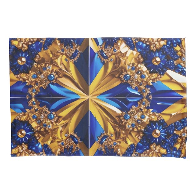 Single Pillowcase with Sweden Colors (Front)