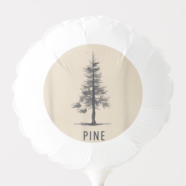 Single Pine Tree Outfit Balloon (Front)