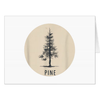 Single Pine Tree Outfit Card