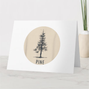 Single Pine Tree Outfit Card