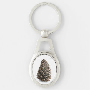 Single pinecone keychain