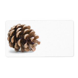 Single pinecone label