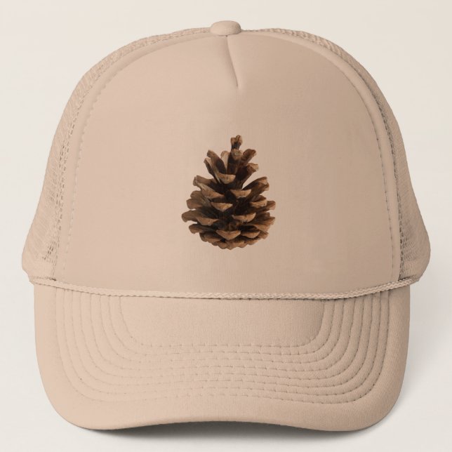 Single pinecone trucker hat (Front)