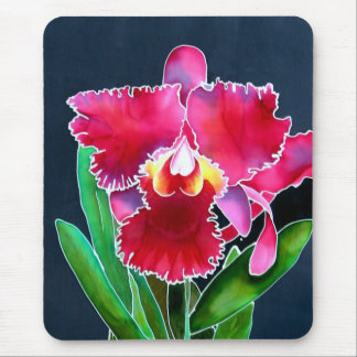 Single Pink Orchid Mouse Pad