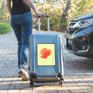 Single Poppy Suit case Sticker