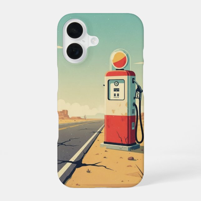 Single Pump Stop iPhone Case (Back)