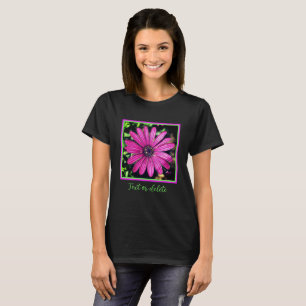 Single Purple African Daisy Flower Personalized T-Shirt