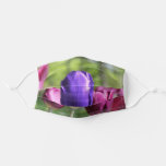 Single Purple Tulip Adult Cloth Face Mask