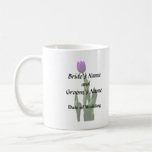 Single Purple Tulip Coffee Mug