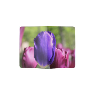 Single Purple Tulip Passport Holder
