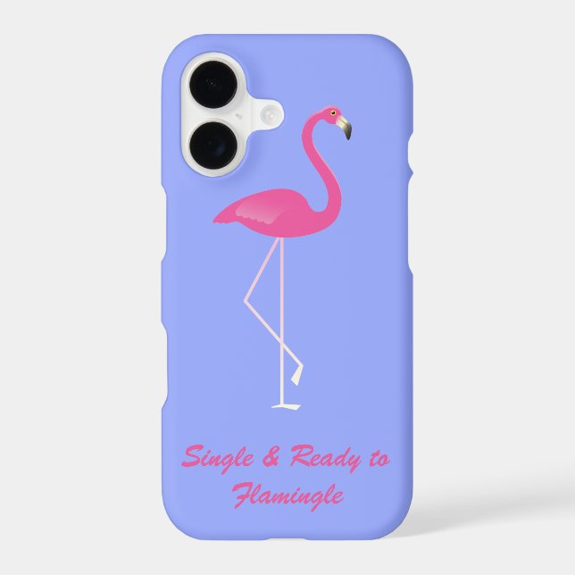 Single & Ready to Flamingle iPhone 7 Plus lilac Case (Back)