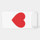 Single Red Heart iPhone 4 Case-Mate Barely There Case (Back (Horizontal))
