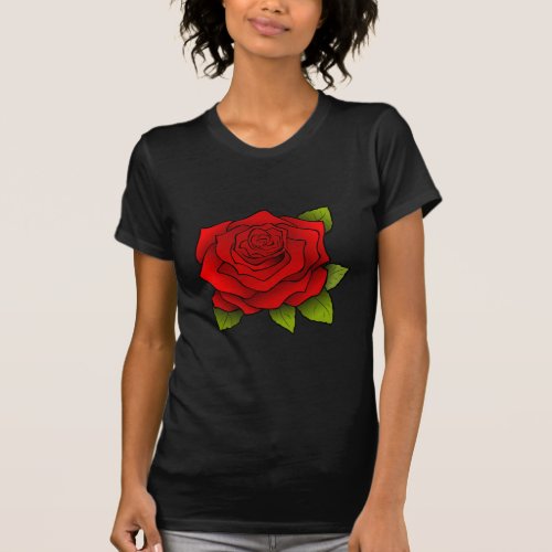 Single Red Rose T_Shirt