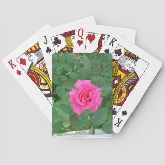 Single Rose Playing Cards
