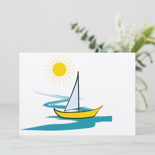 Single sailboat (Standing Front)